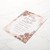 Baby Het is koud buiten Baby shower Folie Uitnodiging (Gedraaid)