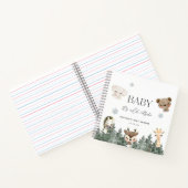 Baby Het is koud buiten Baby shower gastenboek Notitieboek (Binnen)