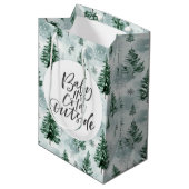 Baby Het is Koud Buiten Baby shower Gift Bag Medium Cadeauzakje (Voorkant Gekanteld)