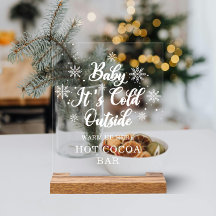 Baby het is koud buiten Baby Shower Hot Cocoa Bar
