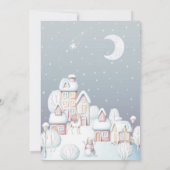 Baby het is koud buiten baby shower informatie kaart (Achterkant)