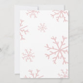 Baby Het is koud buiten Baby shower Invitation Pin Kaart (Achterkant)