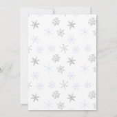 Baby Het is koud buiten Baby shower Kaart (Achterkant)