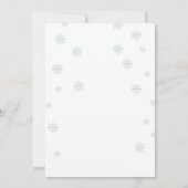 Baby Het is koud buiten Baby shower Kaart (Achterkant)