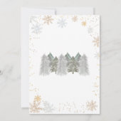 Baby het is koud Buiten Baby shower Kaart (Achterkant)