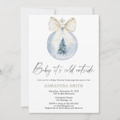 Baby Het is koud Buiten Baby shower Kaart (Voorkant)