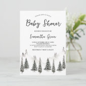 Baby Het is koud buiten Baby shower Kaart (Staand voorkant)