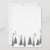 Baby Het is koud buiten Baby shower Kaart (Achterkant)