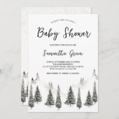 Baby Het is koud buiten Baby shower Kaart (Voorkant / Achterkant)