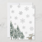 Baby Het is koud buiten Baby shower Kaart (Achterkant)