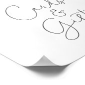 Baby Het is koud buiten Baby shower Kaarten & gesc Poster (Hoek)