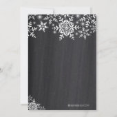 Baby Het is Koud Buiten Baby shower op Chalkboard Kaart (Achterkant)