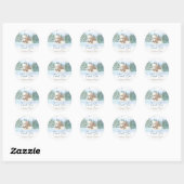 Baby Het is koud buiten Baby shower Ronde Sticker (Vel)