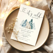 Baby het is koud buiten baby shower uitnodiging