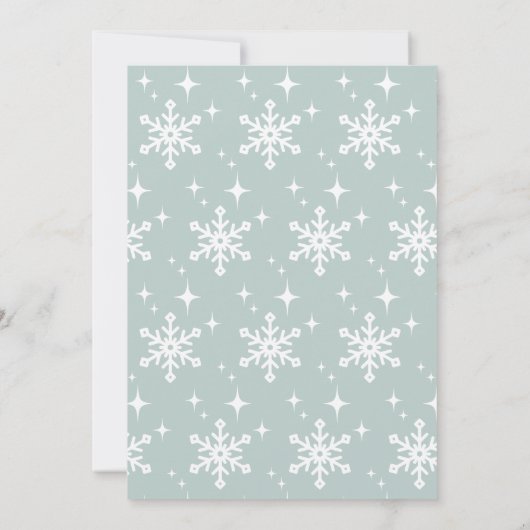 Baby het is koud buiten baby shower uitnodiging (Achterkant)