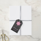 Baby Het is koud buiten Baby shower van roze sneeu Cadeaulabel (Met Touw)