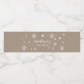 Baby Het is koud buiten Baby shower Waterfles Etiket (Enkel label)