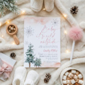 Baby het is koud buiten, Baby shower winter Kaart