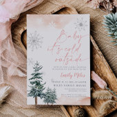 Baby het is koud buiten, Baby shower winter Kaart