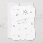 Baby het is koud buiten babyschoeisel kaart (Achterkant)