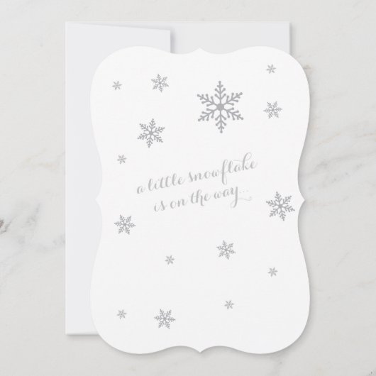 Baby het is koud buiten babyschoeisel kaart (Achterkant)