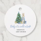 Baby het is koud buiten bedankjes labels (Voorkant)