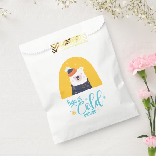 Baby het is koud buiten bedankzakje (Gezegeld)