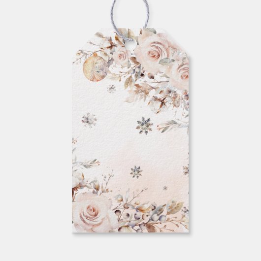 Baby het is koud buiten Beer Baby shower Dank u Cadeaulabel (Achterkant)