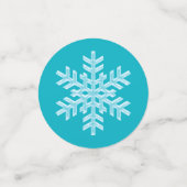 Baby Het is koud buiten bevroren kerstsnowflakes Confetti (Kleine voorkant)