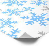 Baby Het is Koud Buiten Blauw Baby shower Banner Poster (Hoek)