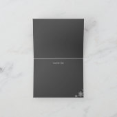 Baby het is koud buiten blauw dank je kaart (Binnen)