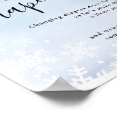 Baby Het is koud buiten blauwe late night luiers Poster (Hoek)