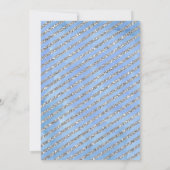 Baby Het is koud buiten Blue baby shower Invitatio Kaart (Achterkant)