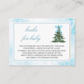 Baby Het is koud buiten Blue Bow Book Request Informatiekaartje (Voorkant)