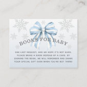 Baby Het is koud buiten Blue Bow Books voor Baby Informatiekaartje (Voorkant)