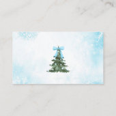 Baby Het is koud buiten Blue Bow Luier Raffle Informatiekaartje (Achterkant)