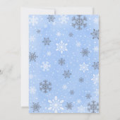 Baby Het is koud buiten Blue Boy Baby shower Kaart (Achterkant)