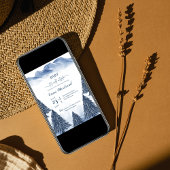 Baby het is koud buiten Blue Winter baby shower Kaart