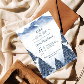 Baby het is koud buiten Blue Winter baby shower Kaart