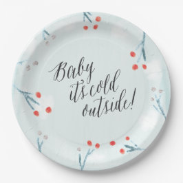 "Baby het is koud buiten!" Bord WinterBaby shower
