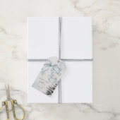 Baby het is koud Buiten Bow Baby shower Cadeaulabel (Met Touw)