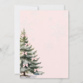 Baby Het is koud buiten Bow Baby shower Kaart (Achterkant)