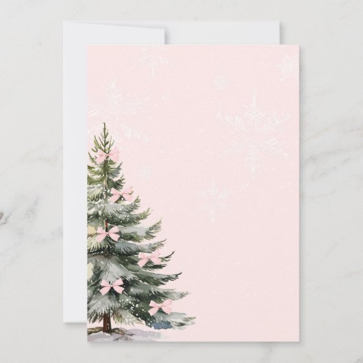 Baby Het is koud buiten Bow Baby shower Kaart (Achterkant)