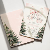 Baby Het is koud buiten Bow Baby shower Kaart