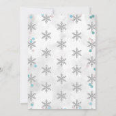 Baby Het is koud buiten Boys Winter Baby shower Kaart (Achterkant)