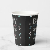 Baby Het is koud buiten Boys Winter Baby shower Papieren Bekers (Rechts)