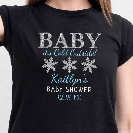 Baby Het is koud buiten Boys Winter Baby shower T-shirt