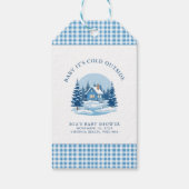 Baby Het is koud buiten cadeau Label Cadeaulabel (Achterkant)