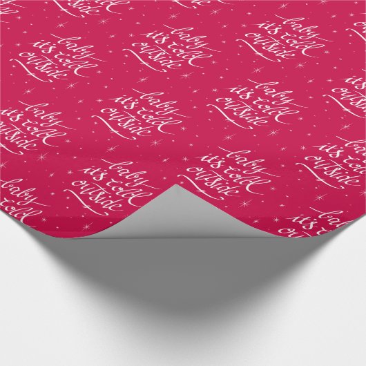 Baby Het is Koud buiten Cadeaupapier (Hoek)