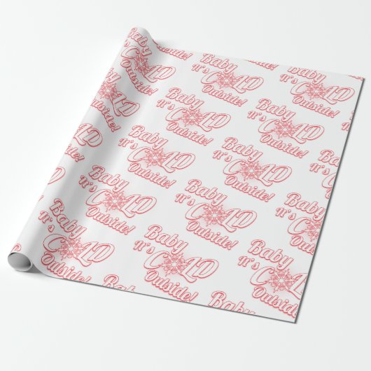Baby het is koud buiten cadeaupapier (Uitgerold)
